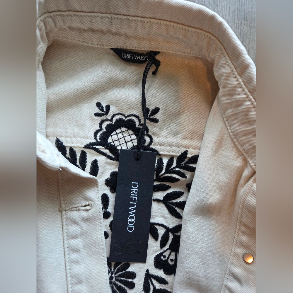 Driftwood Shacket X Nordic Jacket In Creme NWT Size Medium - Picture 5 of 9
